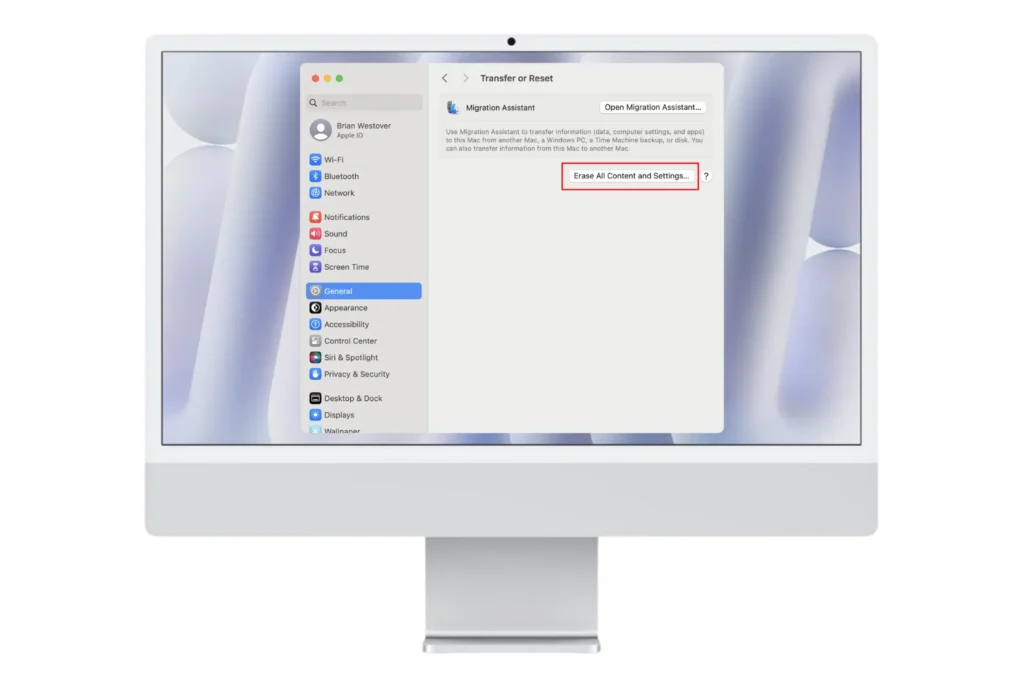 iMac Factory Reset